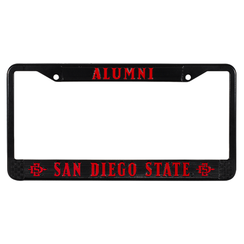Castum Alumni-SAN Diego State University Premium High Grade Stainless Steel Front & Rear Cover Slim Holder License Plate Frame 2 Holes Anti-Impact Waterproof Shockproof for Automotive License Plate Castum Alumni-SAN Diego State University Premium High Grade Stainless Steel Front & Rear Cover Slim Holder License Plate Frame 2 Holes Anti-Impact Waterproof Shockproof for Automotive License Plate