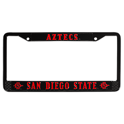 Aztecs License Plate Frame-Black