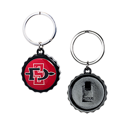 SD Spear Bottle Opener Keytag-Red