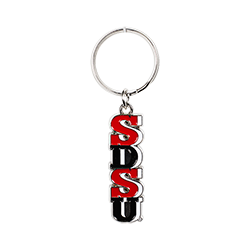 SDSU Campus Keytag-Red/Black