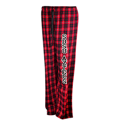 SDSU Aztecs Plaid Flannel Pants-Red/Black