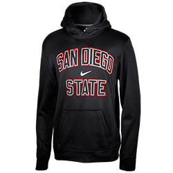 Nike San Diego State Therma Fit Sweatshirt-Black