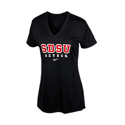 Nike Women's SDSU Aztecs Tee-Gray