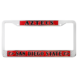 Aztecs License Plate Frame-Chrome
