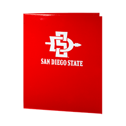 SDSU 2 Pocket Folder Red