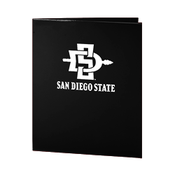 SDSU 2 Pocket Folder - Black