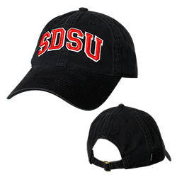 Arched SDSU Cap-Black