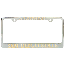 San Diego State Alumni License Plate Frame-Chrome