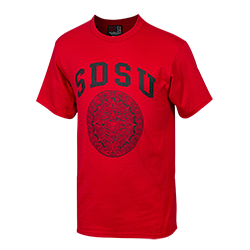 SDSU Aztec Calendar Tee-Red