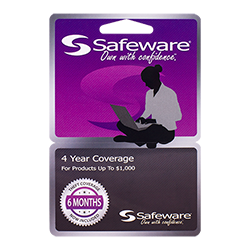 Safeware 4 Year Extended Service Plan for Devices Up to $1000