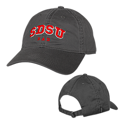 SDSU Dad Adjustable Cap-Charcoal