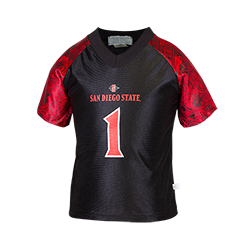 Toddler Football Jersey-Black