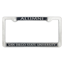 Alumni Pewter License Plate Frame-Pewter