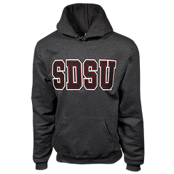 SDSU 3 Color Twill Hood Sweatshirt