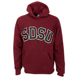 SDSU Twill Pullover Sweatshirt -Maroon