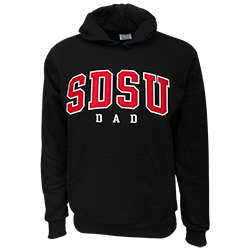 SDSU Dad Pullover sweatshirt-Black