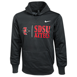 Nike SDSU Aztecs Therma Sweatshirt-Black