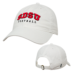SDSU Football Adjustable Cap-White