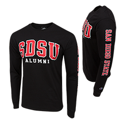 SDSU Alumni Long Sleeve Tee - Black