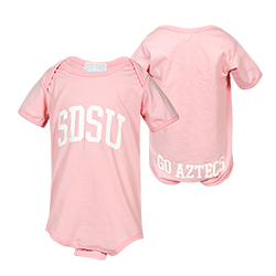 SDSU Infant Onesie-Pink