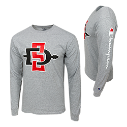 SD Spear Long Sleeve Tee-Gray