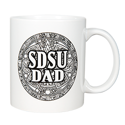 SDSU Dad Mug-White