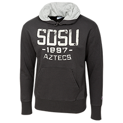 SDSU 1897 Aztecs Hood Sweatshirt-Charcoal
