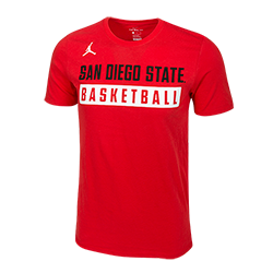 Nike Jordan San Diego State Basketball Tee -Red
