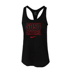 Women's Nike SDSU Aztecs Tank-Black