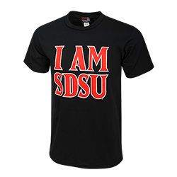 I Am SDSU Tee-Black