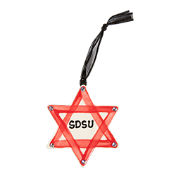 SDSU Star Of David Ornament