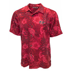 Tommy Bahama SD Spear Camp Shirt-Red