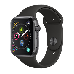 Apple Watch Series 4 GPS 44MM (Space Gray) Aluminum Case w/ Black Sports Band