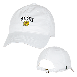 SDSU Sunflower Adjustable Cap-White