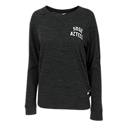 Women's Nike SDSU Aztecs Vintage Crew-Black