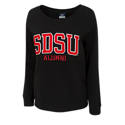 Women's SDSU Alumni Crew Sweatshirt - Black