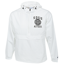 SDSU Aztec Calendar Packable Jacket-White