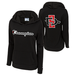 Women's SD Spear Champion Sweatshirt-Black