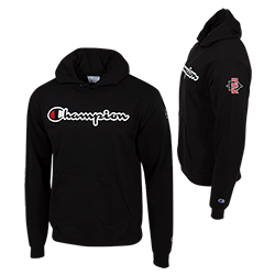 black pullover sweatshirt