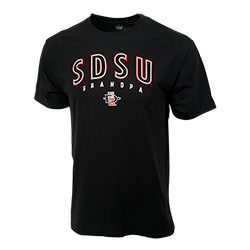 SDSU SD Spear Grandpa Tee-Black