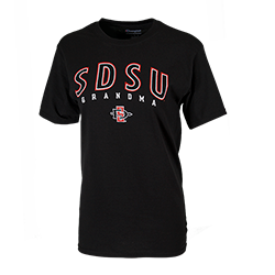 SDSU SD Spear Grandma Tee-Black