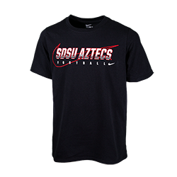 2019 Youth Nike SDSU Aztecs Pre-Season Football Tee-Black