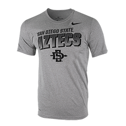2019 Nike Sideline Pre-Season San Diego State Aztecs Tee-Gray