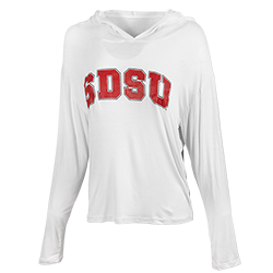 Women's SDSU Sugar Lightweight Sweatshirt-White