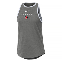 Women's Nike Aztecs High Neck Tank-Gray