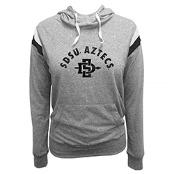 Women's SDSU Aztecs Lightweight Pullover Sweatshirt-Gray