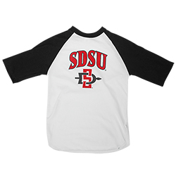 Youth SDSU Baseball Tee - White