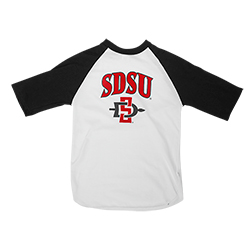 Toddler SDSU Baseball Tee - White