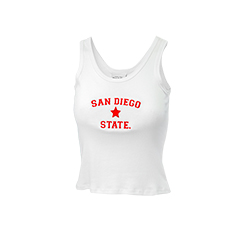 Women's San Diego State Tank-White