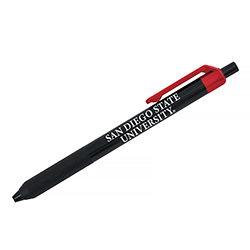 San Diego State University Retractable Ballpoint Pen-black